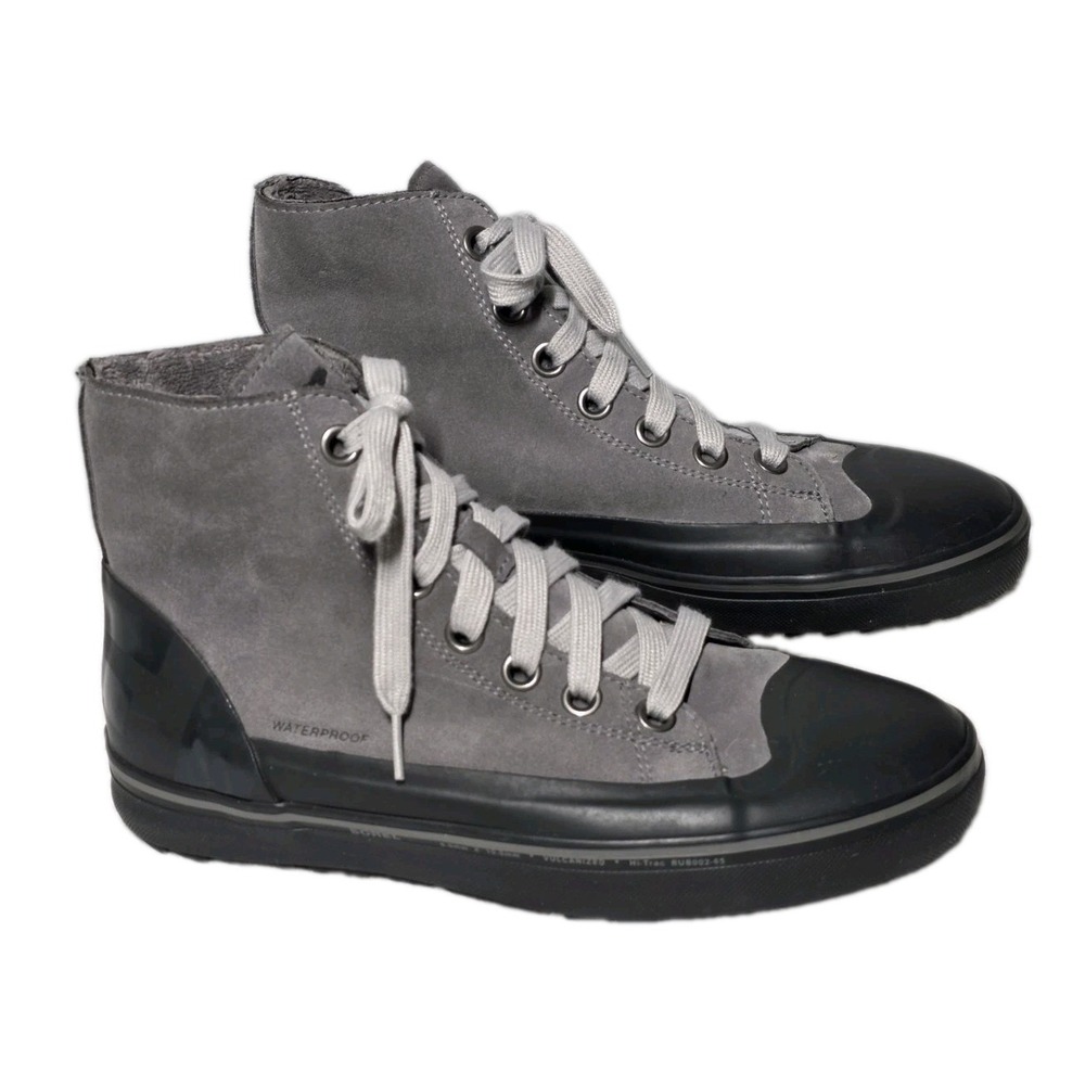 Sorel Waterproof Ankle Boots Mens 9 Gray Black Cheyanne Metro Sneak Lace Up
